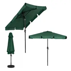 Didelis žalias stačiakampis sodo skėtis 200 x 130 cm Multigarden