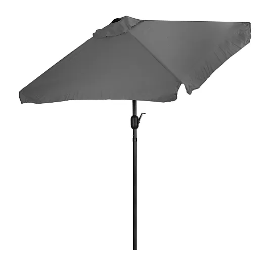 Didelis pilkas stačiakampio formos skėtis 200 x 140 cm