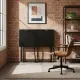 Sulankstomas juodas kompiuterio stalas 80x45 cm ModernHome