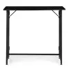 Sulankstomas juodas kompiuterio stalas 80x45 cm ModernHome