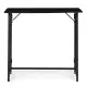 Sulankstomas juodas kompiuterio stalas 80x45 cm ModernHome