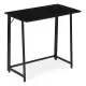 Sulankstomas juodas kompiuterio stalas 80x45 cm ModernHome