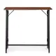 Sulankstomas tamsiai rudas kompiuterio stalas 80x45 cm ModernHome