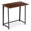Sulankstomas tamsiai rudas kompiuterio stalas 80x45 cm ModernHome