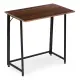 Sulankstomas tamsiai rudas kompiuterio stalas 80x45 cm ModernHome