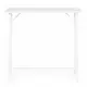 Sulankstomas baltas kompiuterio stalas 80x45 cm ModernHome
