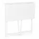 Sulankstomas baltas kompiuterio stalas 80x45 cm ModernHome