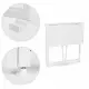 Sulankstomas baltas kompiuterio stalas 80x45 cm ModernHome