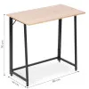 Sulankstomas rusvas kompiuterio stalas 80x45 cm ModernHome