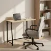 Sulankstomas rusvas kompiuterio stalas 80x45 cm ModernHome