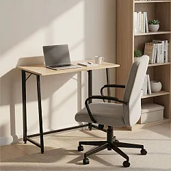 Sulankstomas rusvas kompiuterio stalas 80x45 cm ModernHome