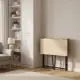 Sulankstomas rusvas kompiuterio stalas 80x45 cm ModernHome