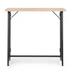 Sulankstomas rusvas kompiuterio stalas 80x45 cm ModernHome