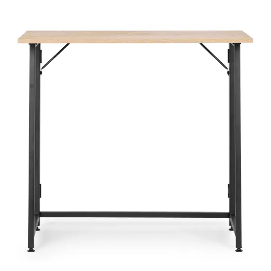 Sulankstomas rusvas kompiuterio stalas 80x45 cm ModernHome