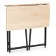 Sulankstomas rusvas kompiuterio stalas 80x45 cm ModernHome