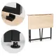 Sulankstomas rusvas kompiuterio stalas 80x45 cm ModernHome