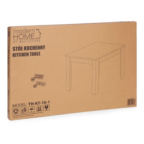 Stačiakampis stalas 4 asmenims 120x80 cm Ąžuolas
