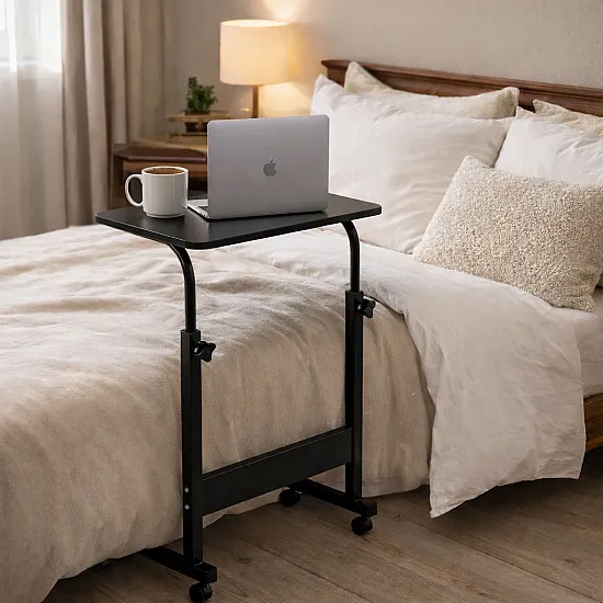 Przenośny czarny stolik pod laptopa ModernHome
