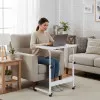 Mobilus baltas nešiojamojo kompiuterio stalas ModernHome