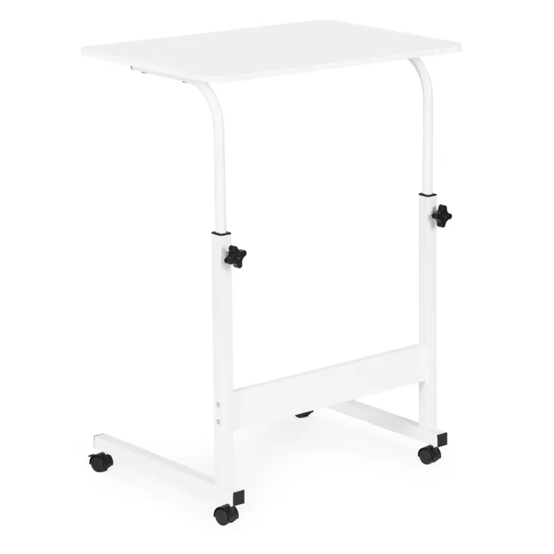 Mobilus baltas nešiojamojo kompiuterio stalas ModernHome