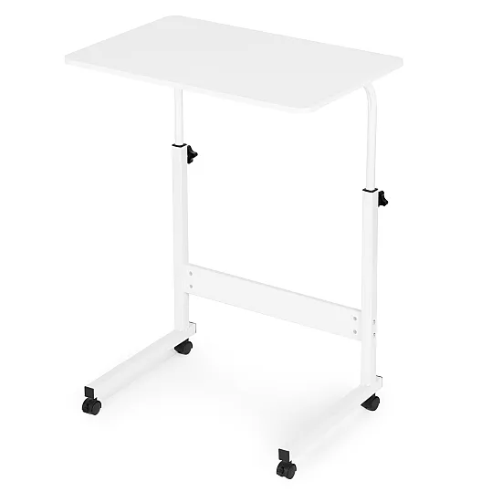Mobilus baltas nešiojamojo kompiuterio stalas ModernHome
