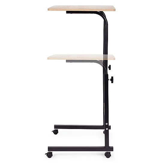 Mobilus rusvas nešiojamojo kompiuterio stalas ModernHome