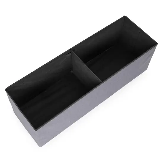 Šviesiai pilka daiktų laikymo dėžė 111x38 cm