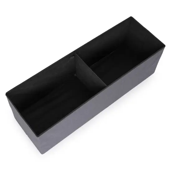 Šviesiai pilkos spalvos daiktų laikymo dėžė 111x38 cm