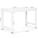 Baltas kompiuterinis/mokyklinis stalas 120x60 cm ModernHome