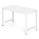 Baltas kompiuterinis/mokyklinis stalas 120x60 cm ModernHome