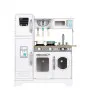 XXL wooden kitchen with a washing machine for kids 