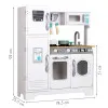 XXL wooden kitchen with a washing machine for kids For children ECOTOYS
