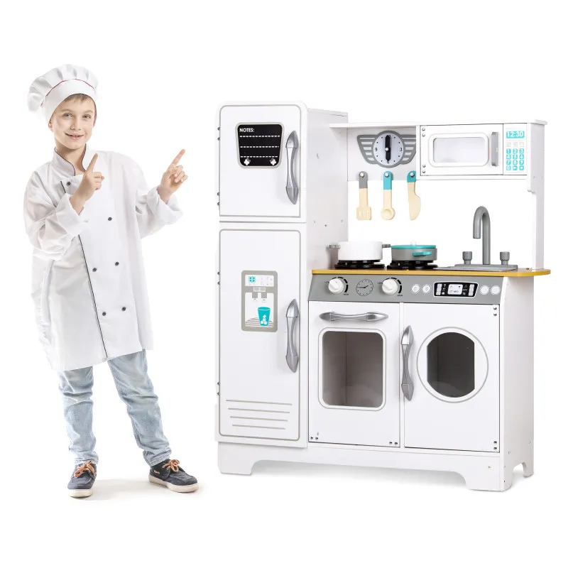 XXL wooden kitchen with a washing machine for kids For children ECOTOYS