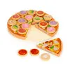 Zabawka drewniana pizza dla dzieci z naklejkami 27 szt.