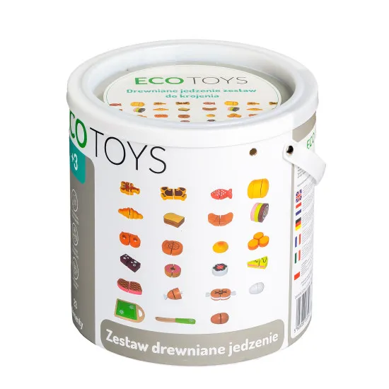 Mediniai pjaustymo žaislai 23 vnt. ECOTOYS