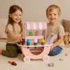 Деревянная тележка для мороженого для детей, набор из 12 деталей ECOTOYS