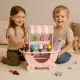 Medinis ledų vežimėlis vaikams 12 dalių rinkinys ECOTOYS