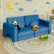 Didelė mėlyna sulankstoma modulinė sofa vaikams