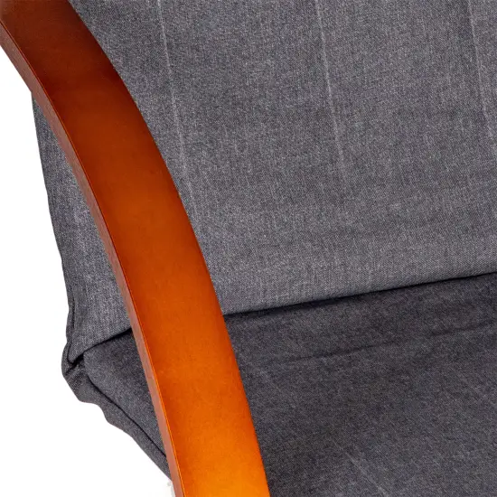 Suomiškas supamasis pilkas krėslas-gultas ModernHome