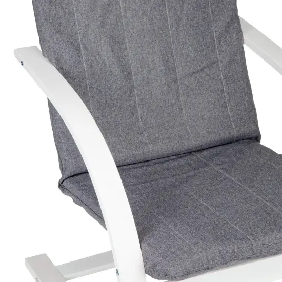 Suomiškas pilkas supamasis krėslas poilsiui Foteliai ir kėdės ModernHome