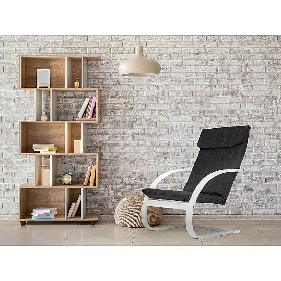 Suomiškas juodas supamasis krėslas poilsiui Foteliai ir kėdės ModernHome