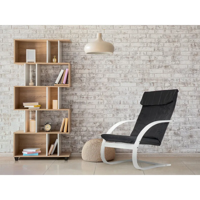Suomiškas juodas supamasis krėslas poilsiui Foteliai ir kėdės ModernHome