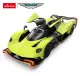 Nuotoliniu būdu valdomas žalias automobilis Aston Martin Valkyrie AMR PRO
