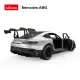 Nuotoliniu būdu valdomas pilkas automobilis Mercedes AMG GT2