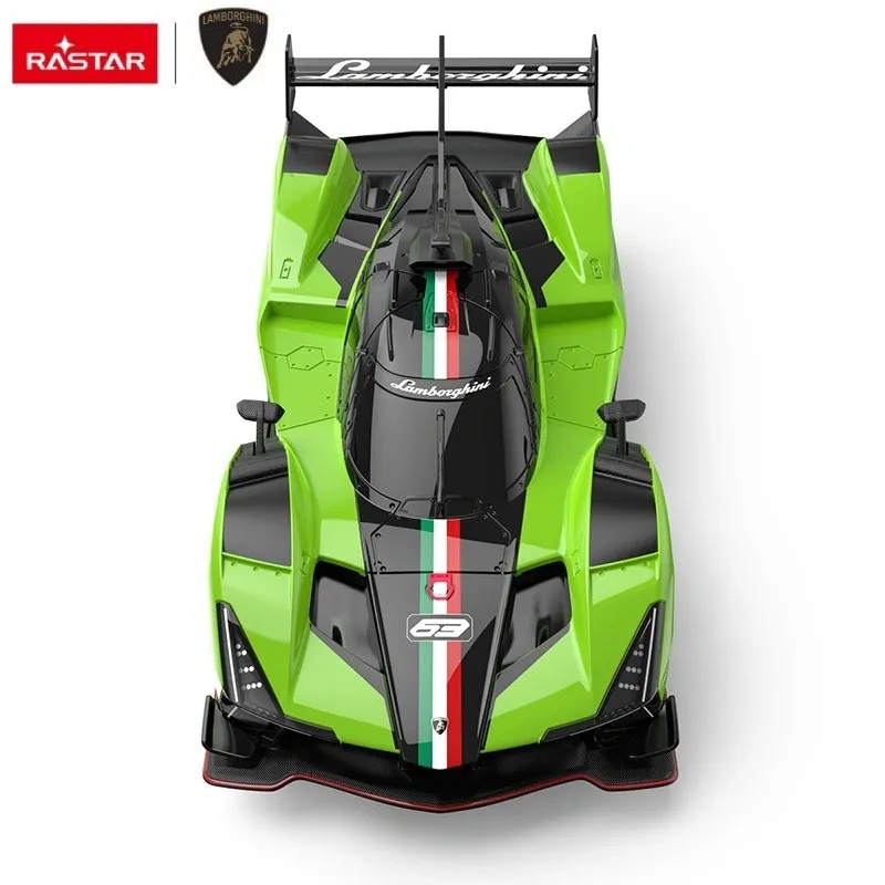Lamborghini SC63 LMDH remote-controlled green car