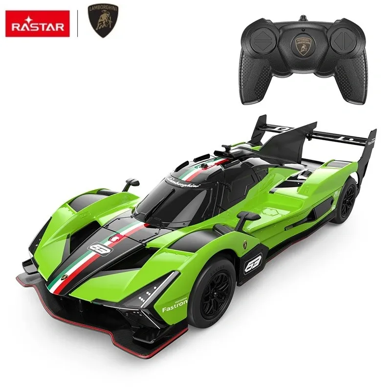 Lamborghini SC63 LMDH remote-controlled green car