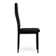 Juodų 4 kėdžių komplektas Foteliai ir kėdės MEBELKI24