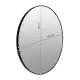 Apvalus juodos spalvos sieninis veidrodis 60 cm ModernHome