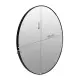 Apvalus juodos spalvos sieninis veidrodis 80 cm ModernHome