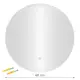 Apvalus LED vonios veidrodis 60 cm su 3 šviesos spalvomis ModernHome